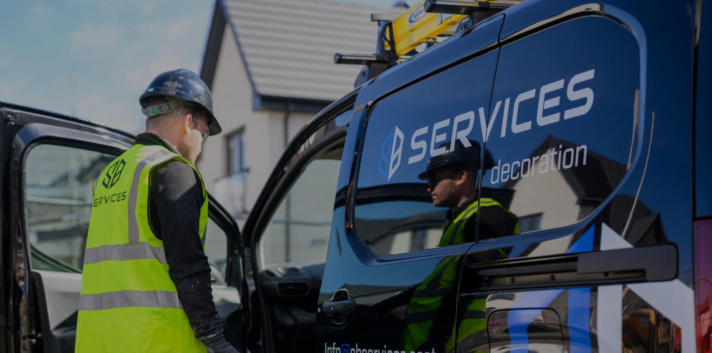 SB Services Decorating Van